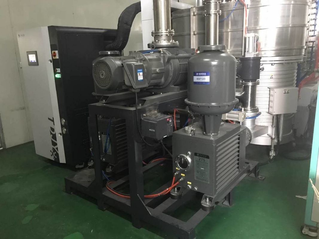 2200 m³/h Oil Sealed Vacuum Pump System for Coating JZ600-2H Model Green Color supplier